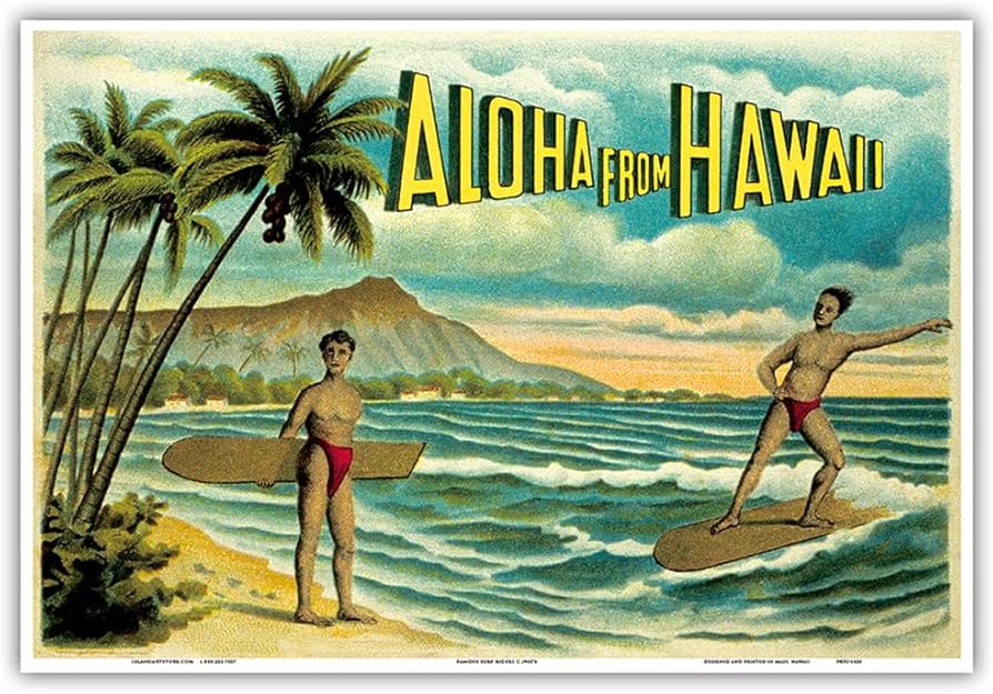 Amazon.com: Aloha from Hawaii - Famous Surf Riders - Island Curio